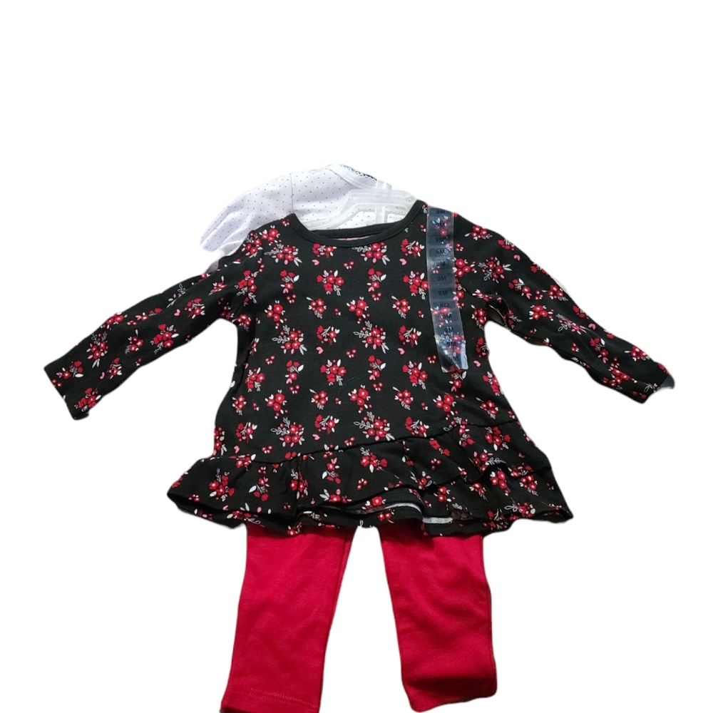 4 piece infant girls outfit set NWT